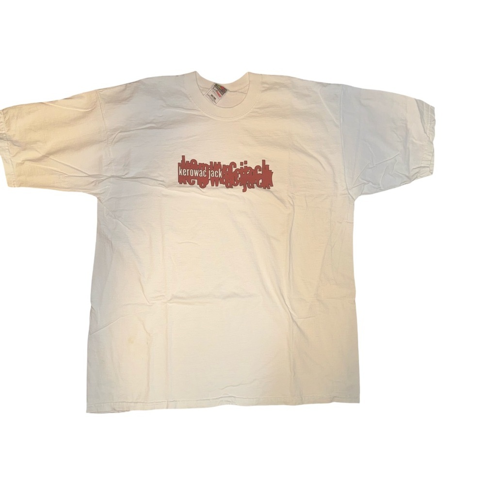 Jack Kerouac “ Kerowac Jack” Men’s White T-Shirt - Picture 2 of 5